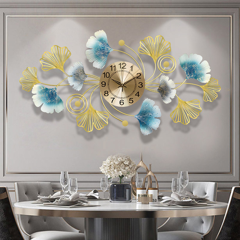Resin Art Wall Clock - นาฬิกาแขวนผนังโลหะสุดสร้างสรรค์แบบเรียบง่ายนาฬิกาขนาดใหญ่ปิดเสียงตกแต่งบ้านสไตล์มินิมอลสไตล์โมเดิร์นศิลปะติดผนังห้องนั่งเล่นสุดหรูทางเข้าแขวน