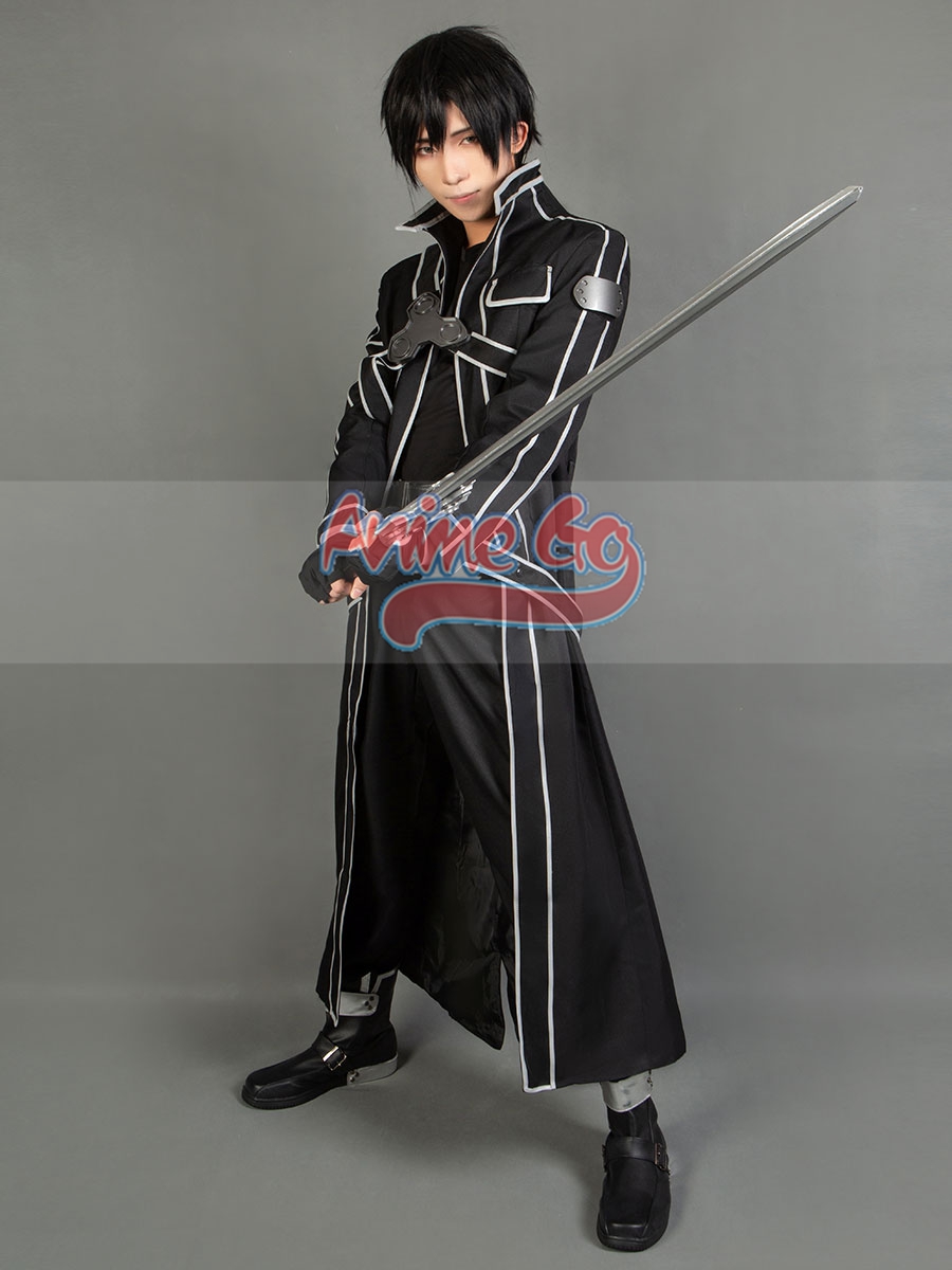 Resin Art Online - Kirito Kirigaya Kazuto คอสเพลย์อะนิเมะดาบศิลปะออนไลน์ Kirito สีดํา