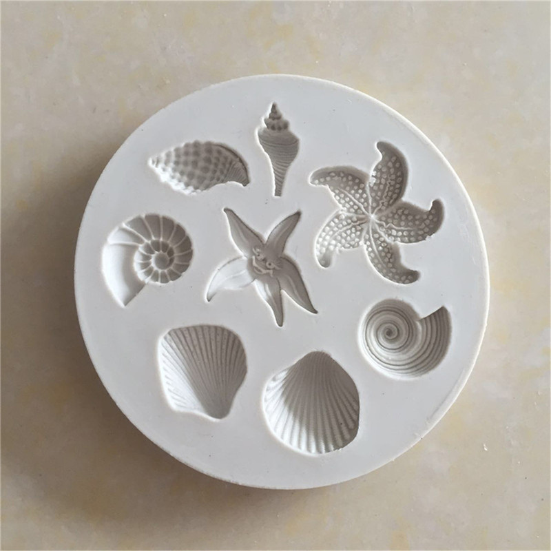 Silicone Mold Ocean - ใหม่【แม่พิมพ์ซิลิโคนเค้กช็อกโกแลตรูปเปลือกหอยทะเล】อุปกรณ์ครัว 】