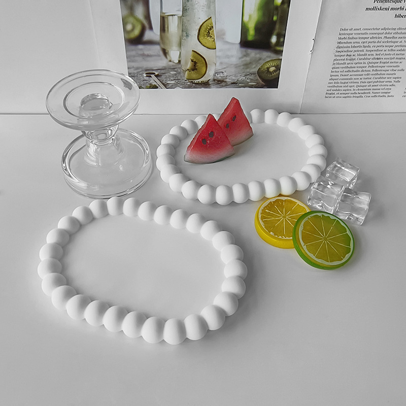 Resin Art Tray - แม่พิมพ์ซิลิโคนรูปทรงเมฆวงรีแบบเรขาคณิต DIY สำหรับทำที่รองแก้ว ถาดเก็บของ ทำจากเรซิ่นอีพ็อกซี่ ยิปซั่ม