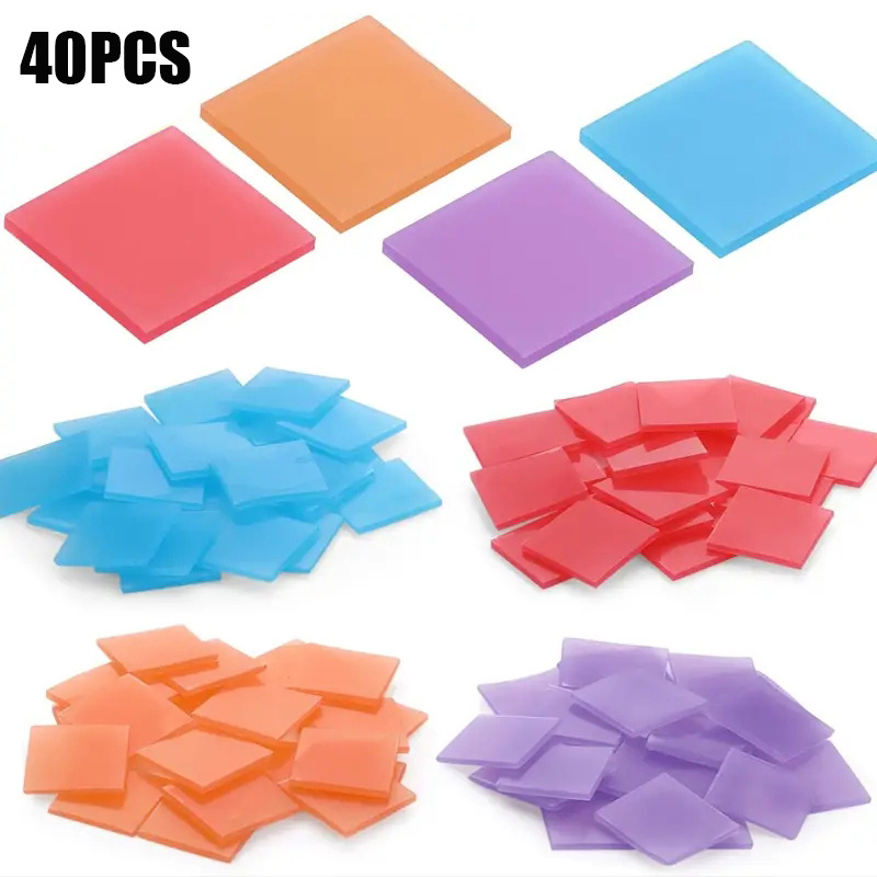 Resin Art Canvas - แว็กซ์สำหรับงานเพ้นท์เพชร 40 ชิ้น, แว็กซ์สำหรับตกแต่งเล็บ, อุปกรณ์งานฝีมือเพ้นท์เพชร DIY