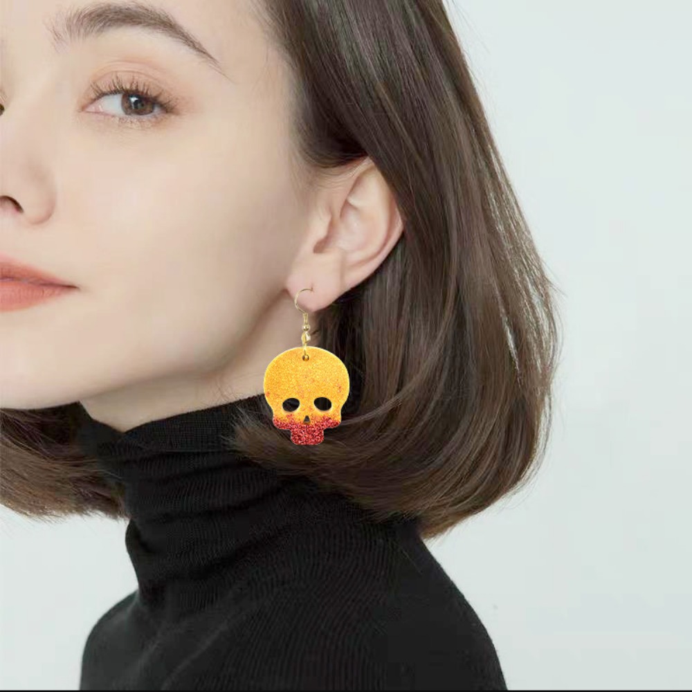 Resin Art Earrings - แม่พิมพ์ซิลิโคนรูปผีน่ารักวิบวับ สำหรับงานเรซิ่น งานฝีมือ ต่างหู ผี จี้พวงกุญแจ