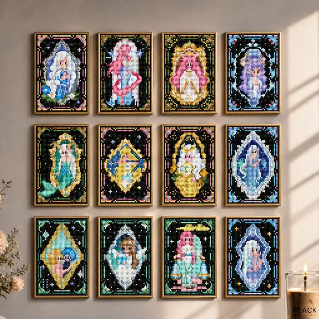 Resin Art Canvas - ชุดงานศิลปะเพชร 5D DIY MINIGEM ขนาด 10x15