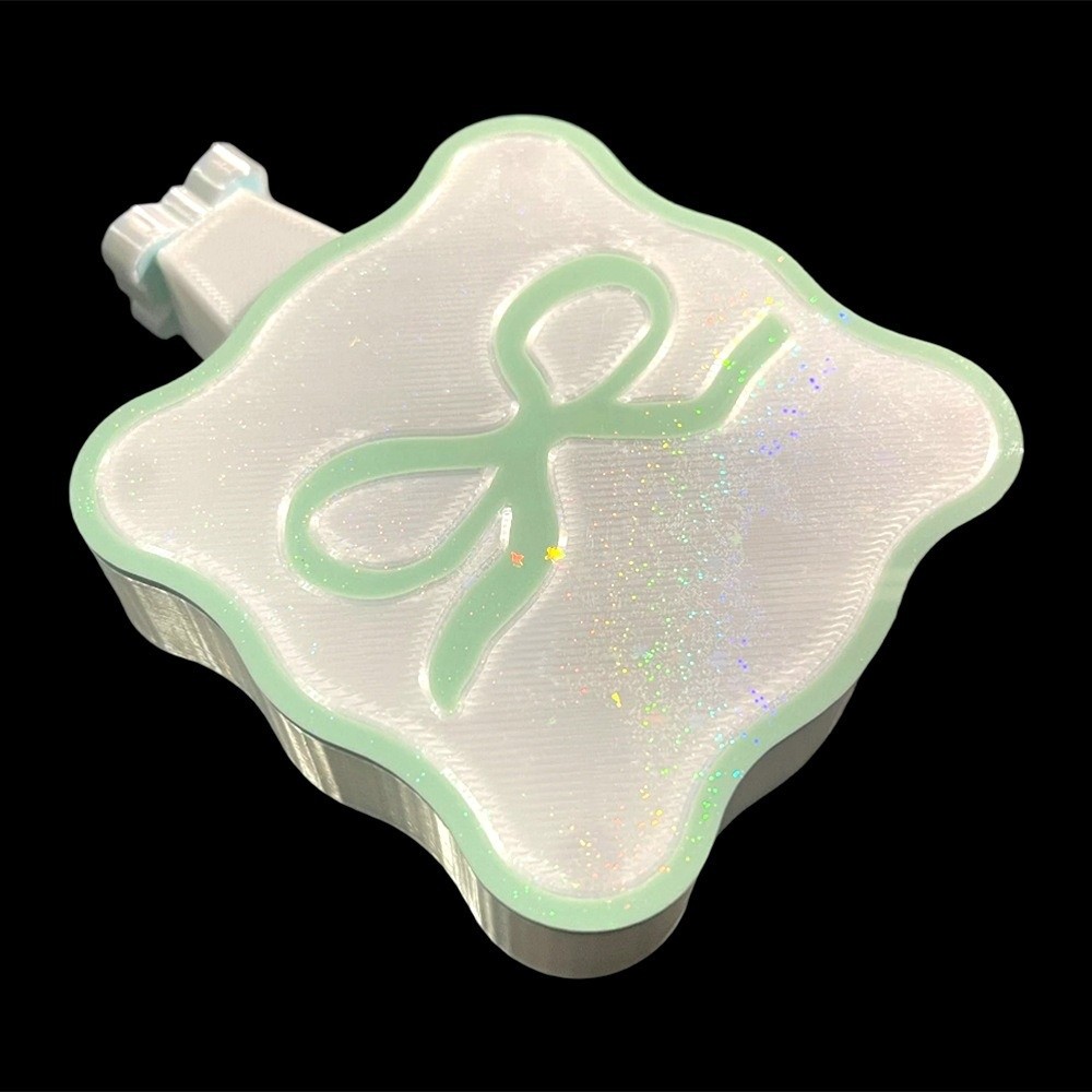 Resin Art Tray - ถาดเพชรสำหรับงาน DIY รูปโบว์พร้อมฝาปิด ถาดสำหรับงานปักเพชรขนาดใหญ่ ถาดอเนกประสงค์สำหรับงานปัก