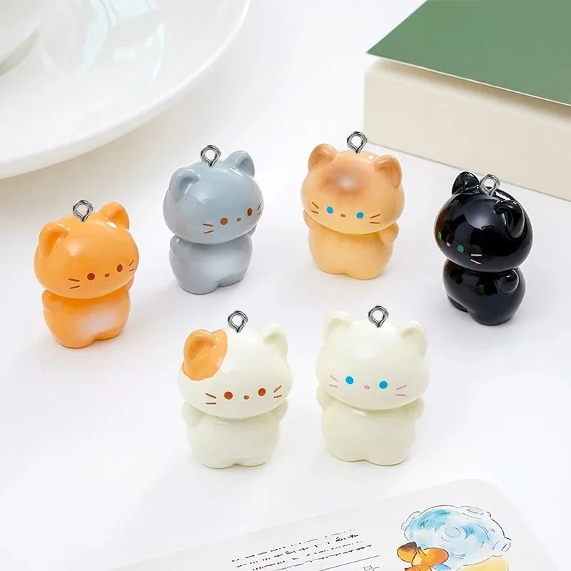 ชุด 10 ชิ้น จี้เรซินรูปแมวซิมา - Resin Art Earrings บทวิจารณ์และราคา
