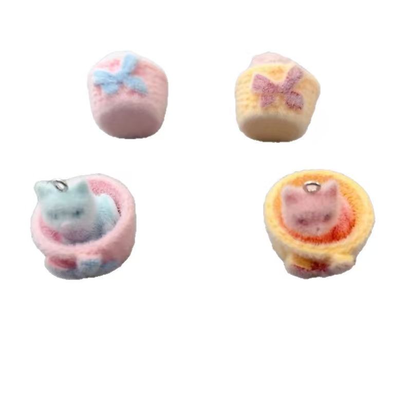 จี้แมวเรซิน 3D แบบนุ่ม 4 ชิ้น  - Resin Art Earrings บทวิจารณ์และราคา