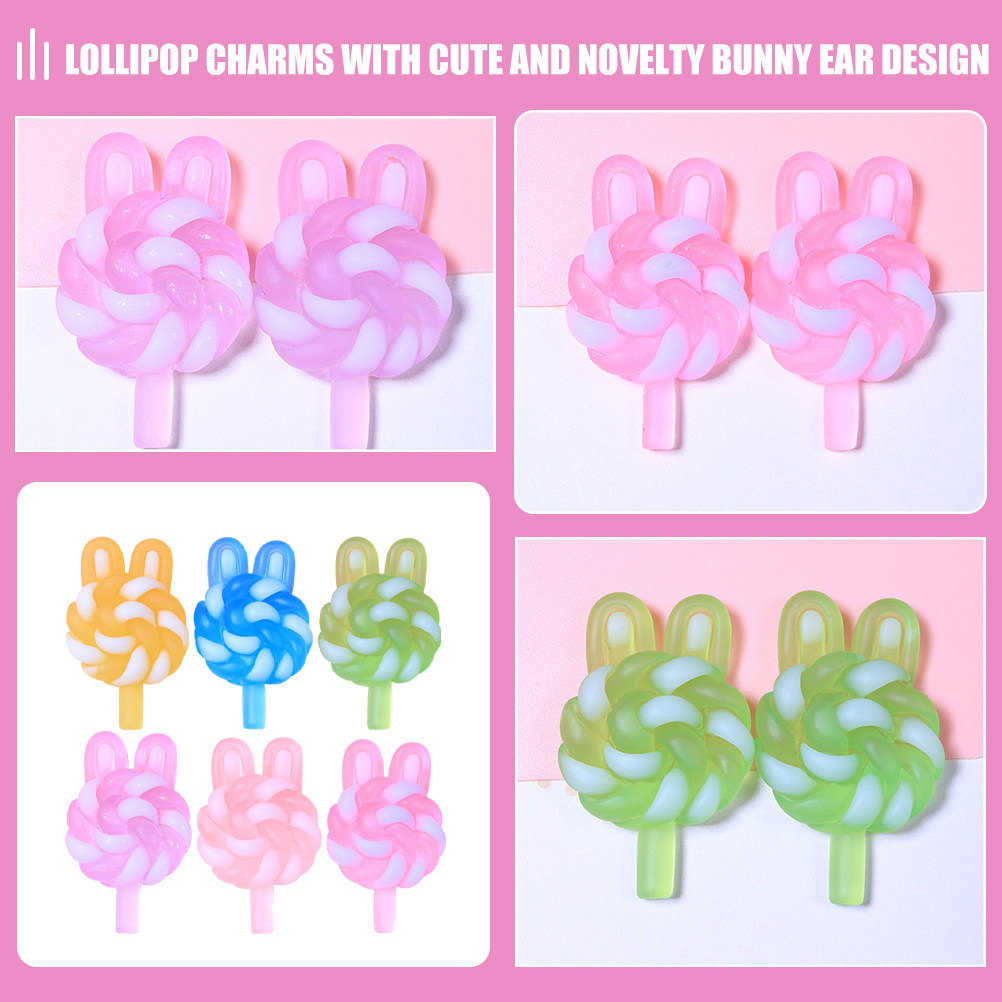 24 ชิ้น จี้รูปกระต่ายการ์ตูนน่ - Resin Art Handmade บทวิจารณ์และราคา
