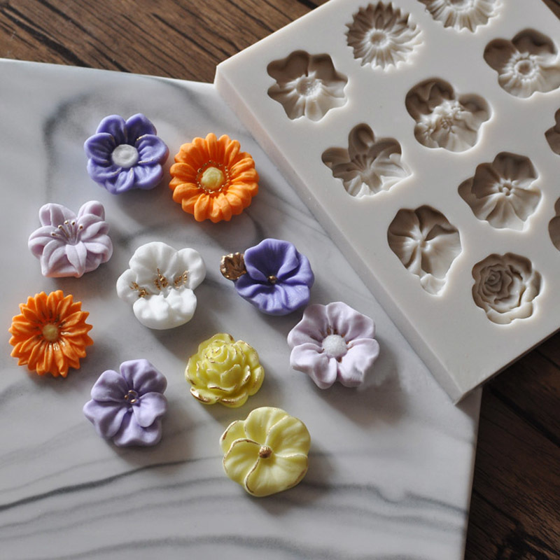 ดอกทานตะวัน Rose ดอกไม้รูปร่าง - Silicone Mold Ocean บทวิจารณ์และราคา