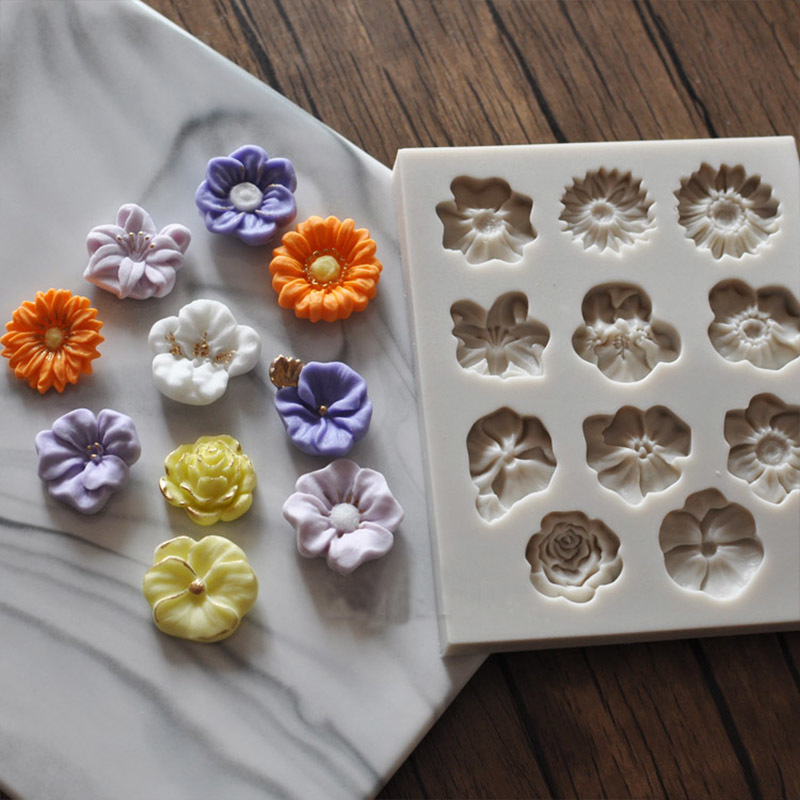 ดอกทานตะวัน Rose ดอกไม้รูปร่าง - Silicone Mold Ocean บทวิจารณ์และราคา