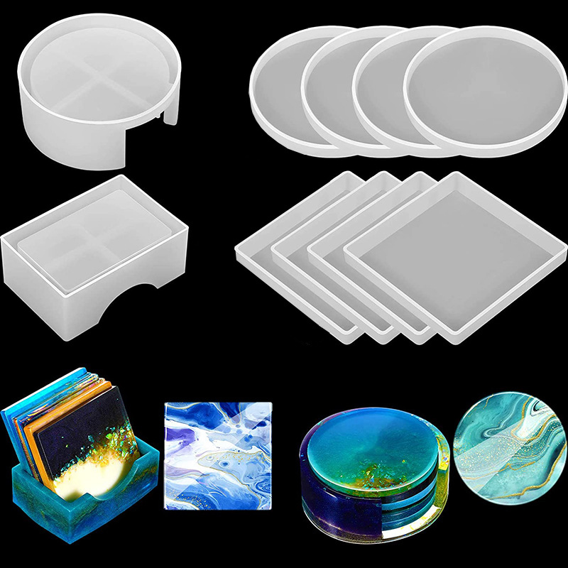 แม่พิมพ์ซิลิโคนสำหรับทำที่รองแ - Coaster Mold Square บทวิจารณ์และราคา