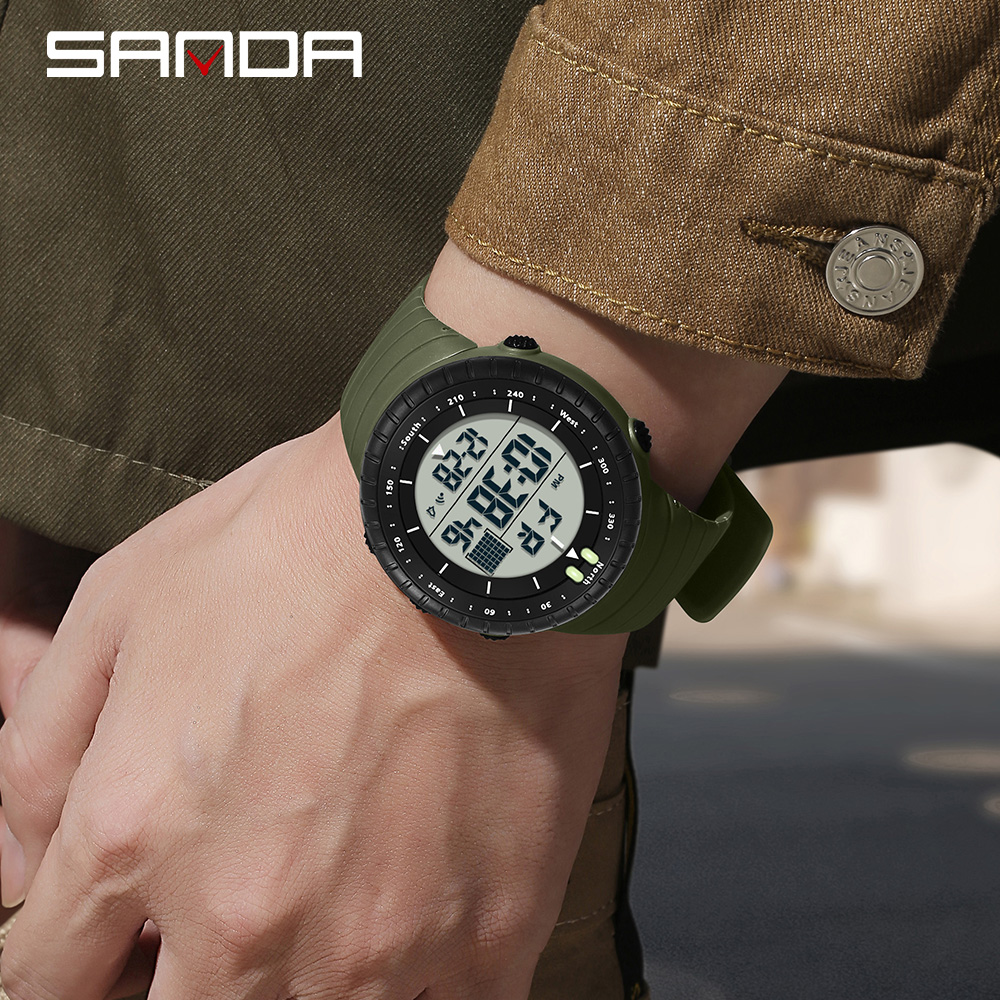 SANDA ใหม่ 6256 นาฬิกาอิเล็กทร - Resin Art Underwater บทวิจารณ์และราคา
