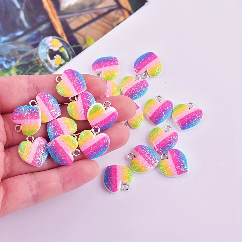 ชาร์มเรซิ่นรูปหัวใจหลากสี 10 ช - Resin Art Box บทวิจารณ์และราคา