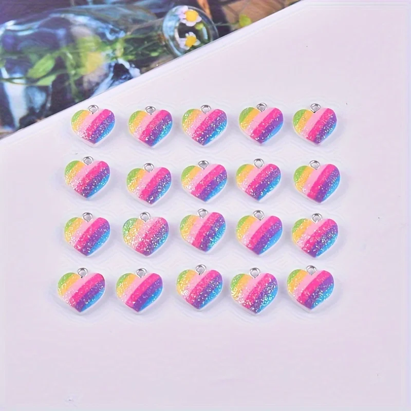 ชาร์มเรซิ่นรูปหัวใจหลากสี 10 ช - Resin Art Box บทวิจารณ์และราคา