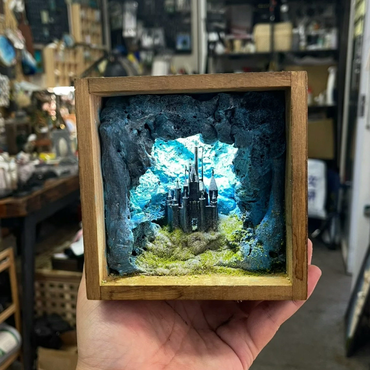 ปราสาทใต้น้ำขนาดเล็กที่สร้างสร - Resin Art Underwater บทวิจารณ์และราคา