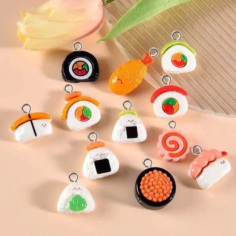10 ชิ้น จี้เรซินรูปอาหารขนาดเล - Resin Art Earrings บทวิจารณ์และราคา