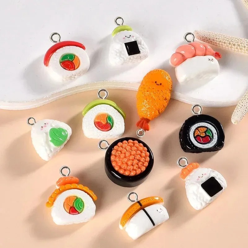 10 ชิ้น จี้เรซินรูปอาหารขนาดเล - Resin Art Earrings บทวิจารณ์และราคา