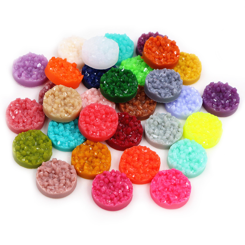 40pcs เรซิ่น Druzy Cabochons โ - Resin Art Earrings บทวิจารณ์และราคา