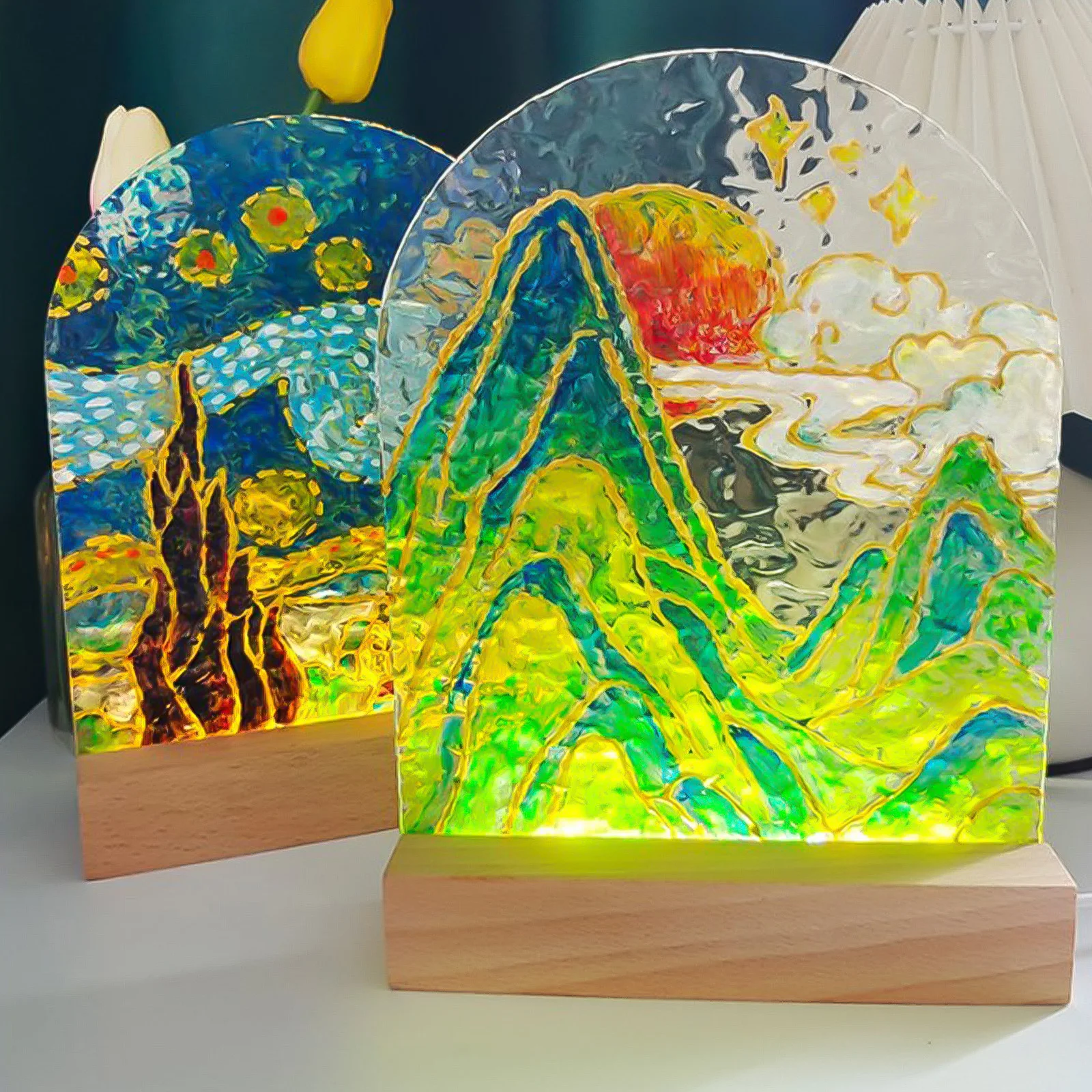 ฐานไม้ LED สำหรับตกแต่งเรซิ่น  - Resin Art Stand บทวิจารณ์และราคา
