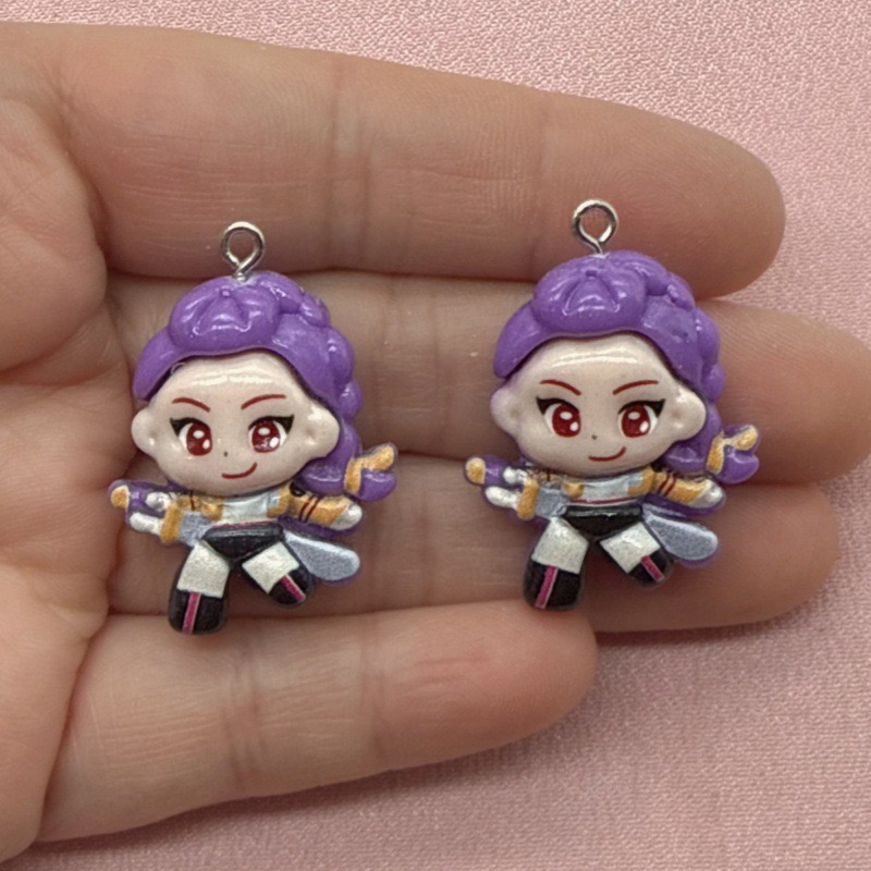 จี้การ์ตูนเรซิ่น 10 ชิ้น, ต่าง - Resin Art Handmade บทวิจารณ์และราคา