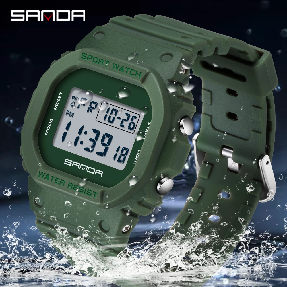 SANDA 2107 นาฬิกาเด็กผู้ชายนาฬ - Resin Art Underwater บทวิจารณ์และราคา