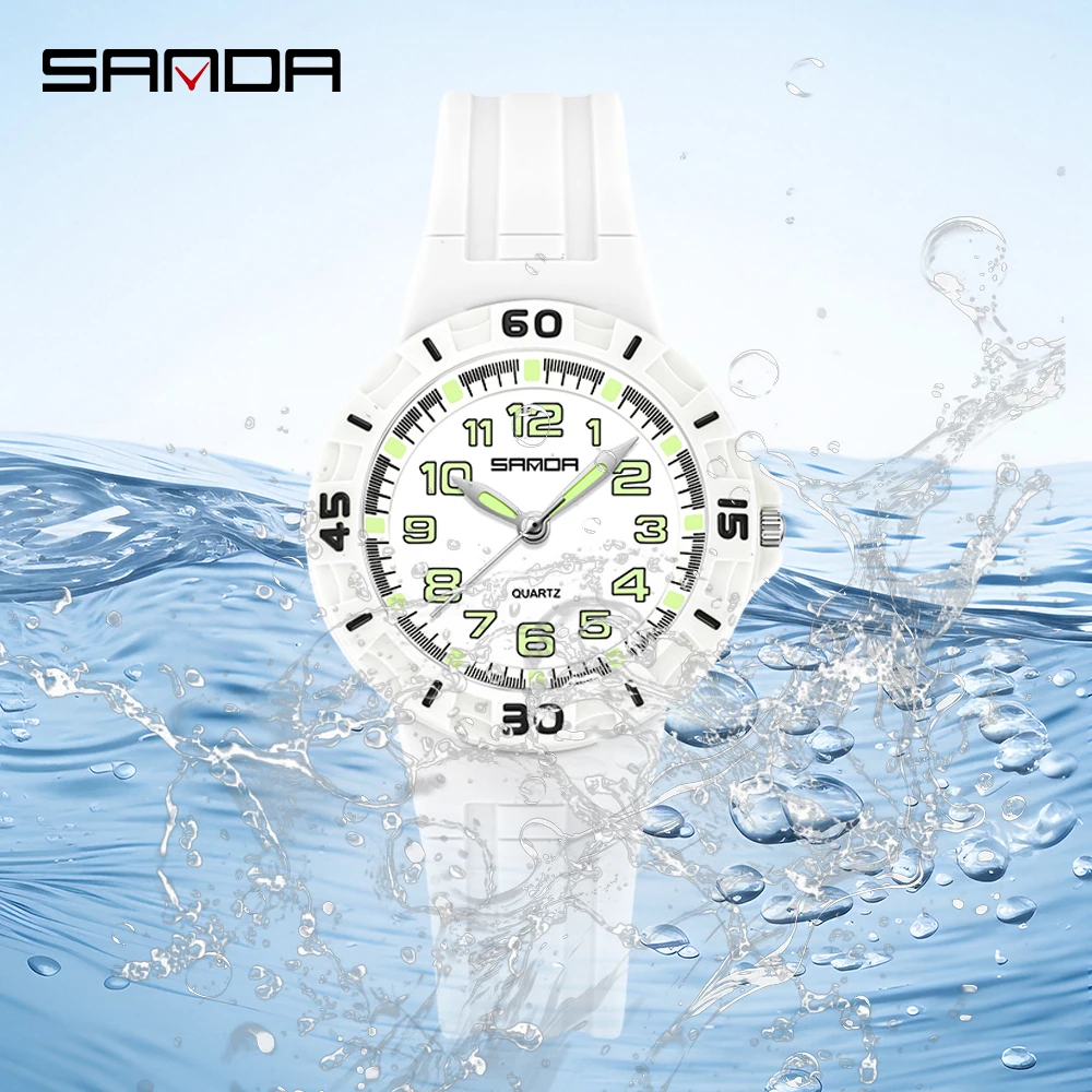 SANDA นาฬิกาควอทซ์นักเรียน 50  - Resin Art Underwater บทวิจารณ์และราคา