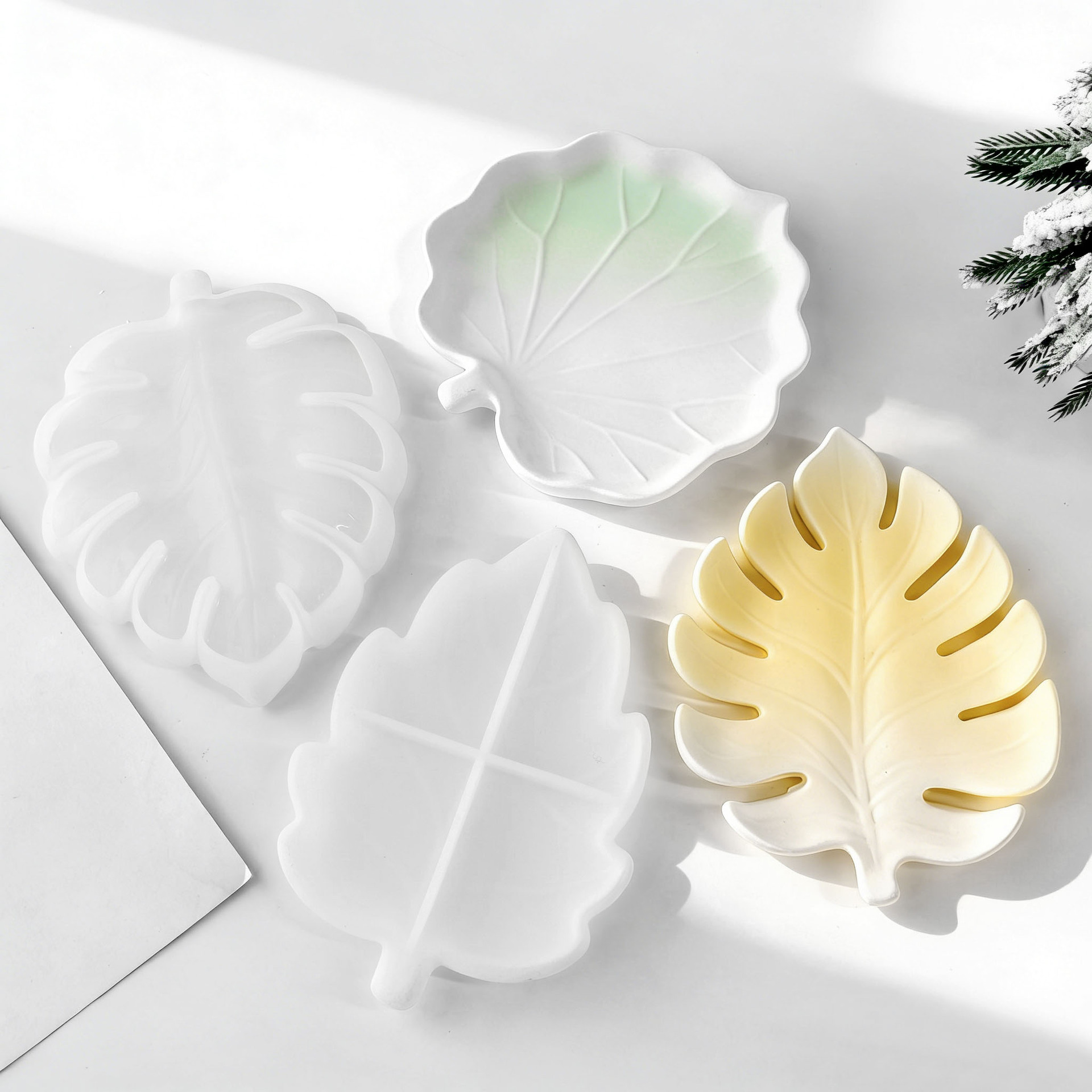 แม่พิมพ์ซิลิโคนรูปใบไม้สำหรับท - Resin Art Tray บทวิจารณ์และราคา