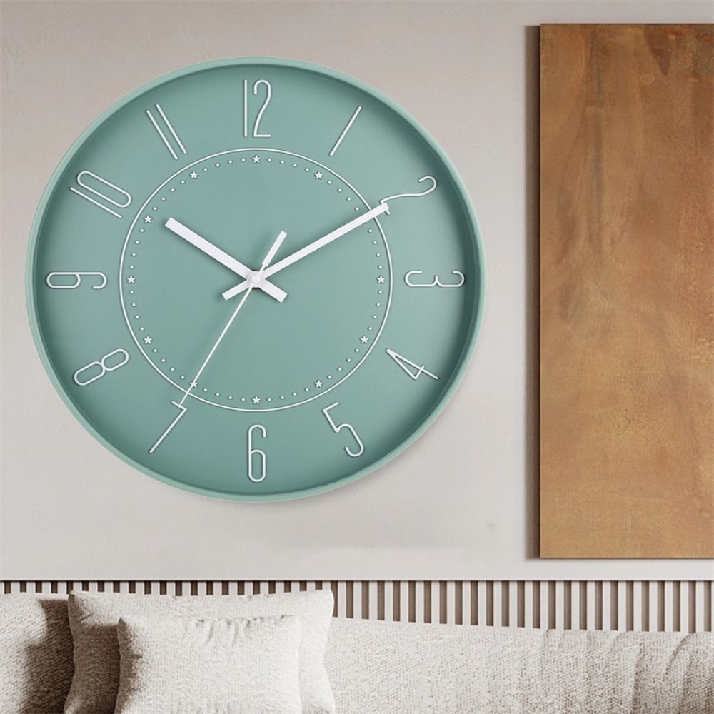 นาฬิกาแขวนผนังพลาสติกทันสมัย น - Resin Art Wall Clock บทวิจารณ์และราคา