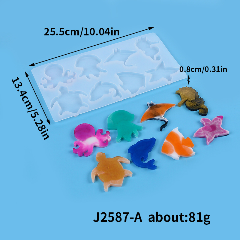 แม่พิมพ์พวงกุญแจแฟนซีรูปสัตว์ใ - Silicone Mold Ocean บทวิจารณ์และราคา