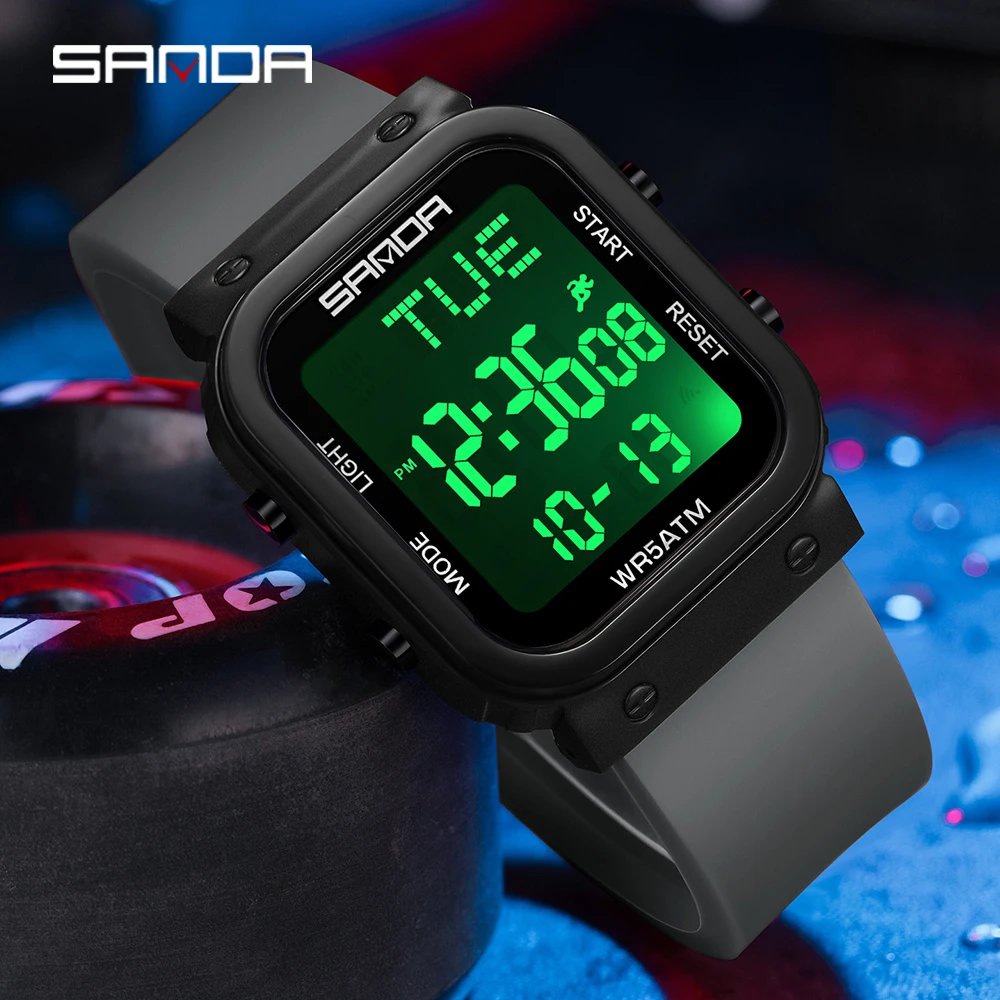 นาฬิกาดิจิตอล SANDA สำหรับผู้ช - Resin Art Underwater บทวิจารณ์และราคา