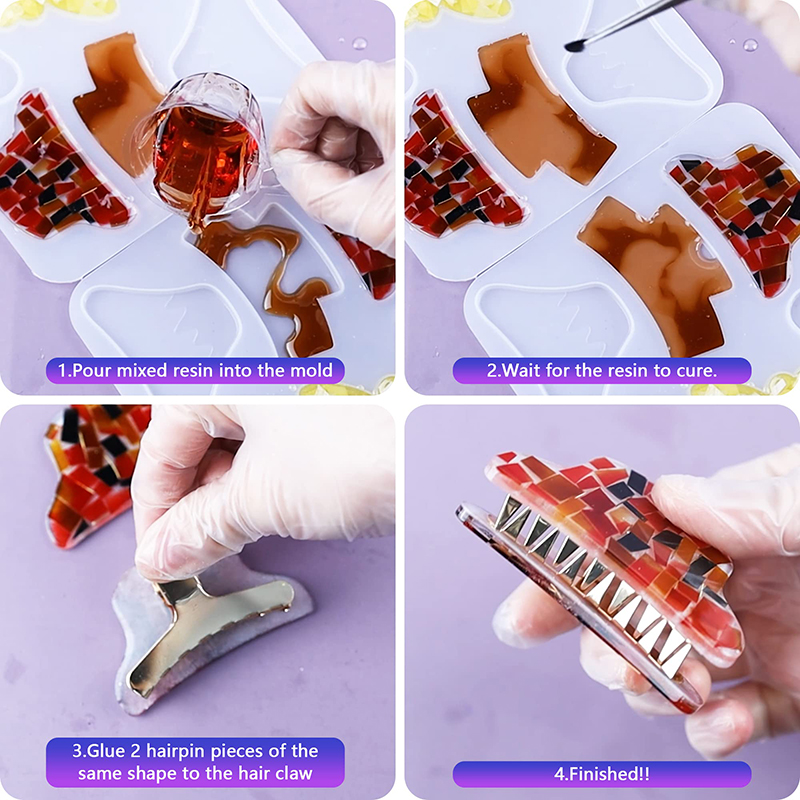 ผม Claw คลิปซิลิโคนเรซินแม่พิม - Resin Art Liquid บทวิจารณ์และราคา