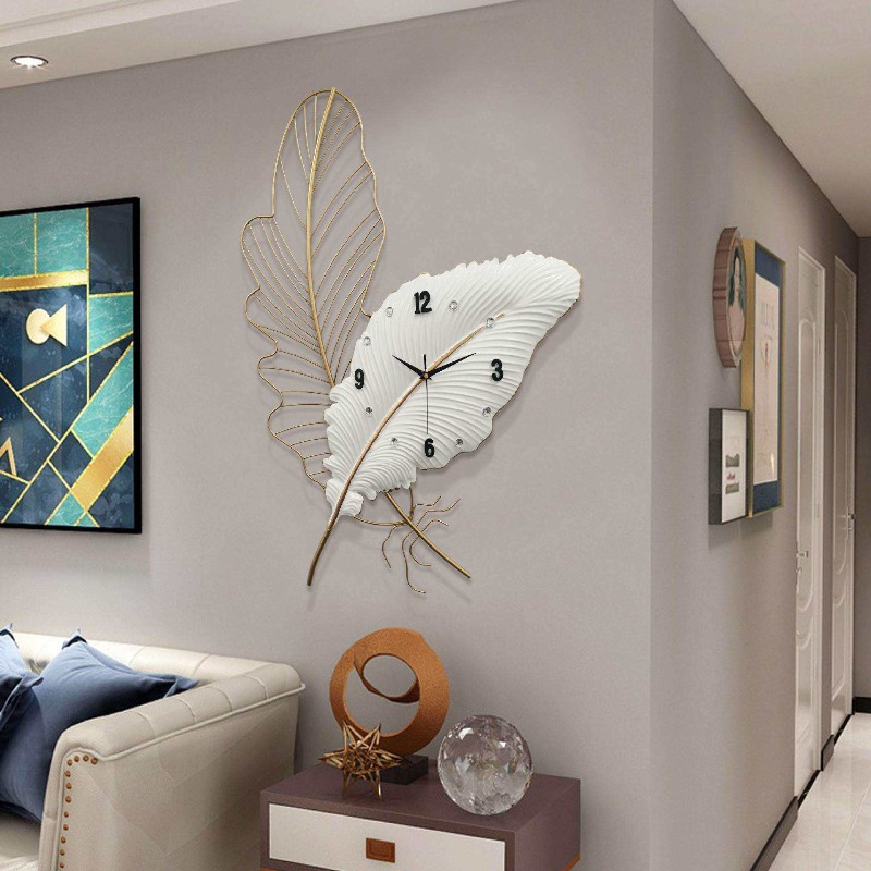 นาฬิกาแขวนผนังลายขนนก นาฬิกาติ - Resin Art Wall Clock บทวิจารณ์และราคา