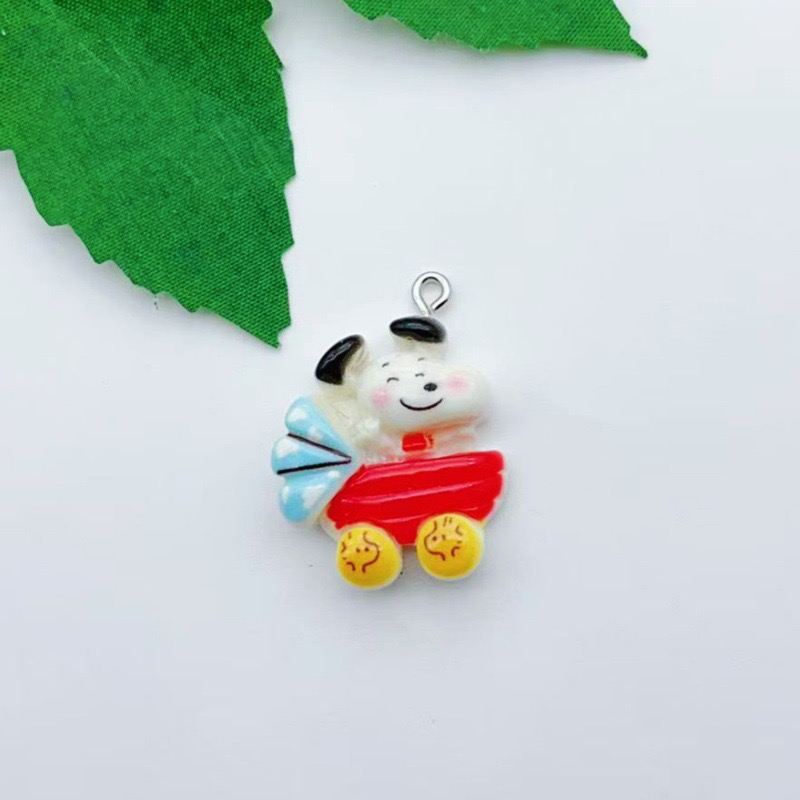 จี้รูปสุนัขการ์ตูนเรซิ่น 12 ชิ - Resin Art Earrings บทวิจารณ์และราคา