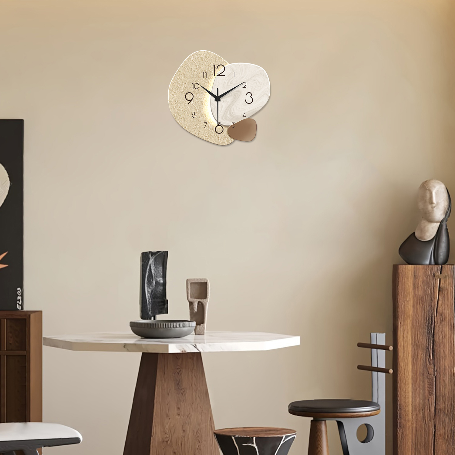 นาฬิกาแขวนผนังเรียบง่ายทันสมัย - Resin Art Wall Clock บทวิจารณ์และราคา