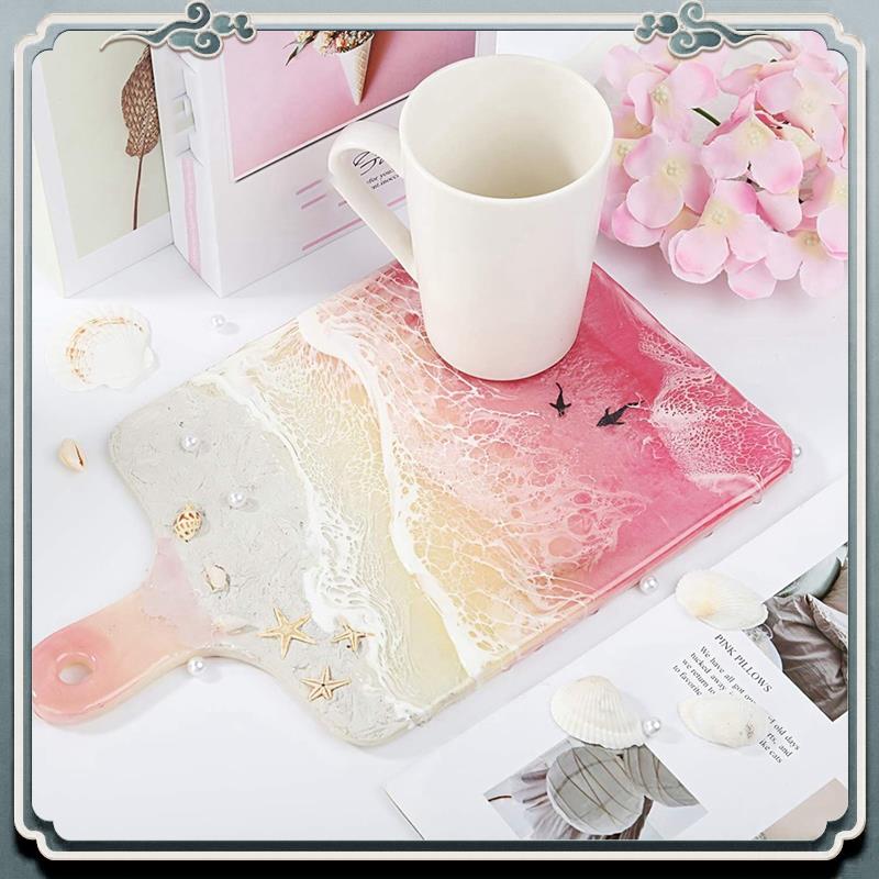 ทนทาน 18 ชิ้น Coaster เรซินแม่ - Coaster Mold Square บทวิจารณ์และราคา