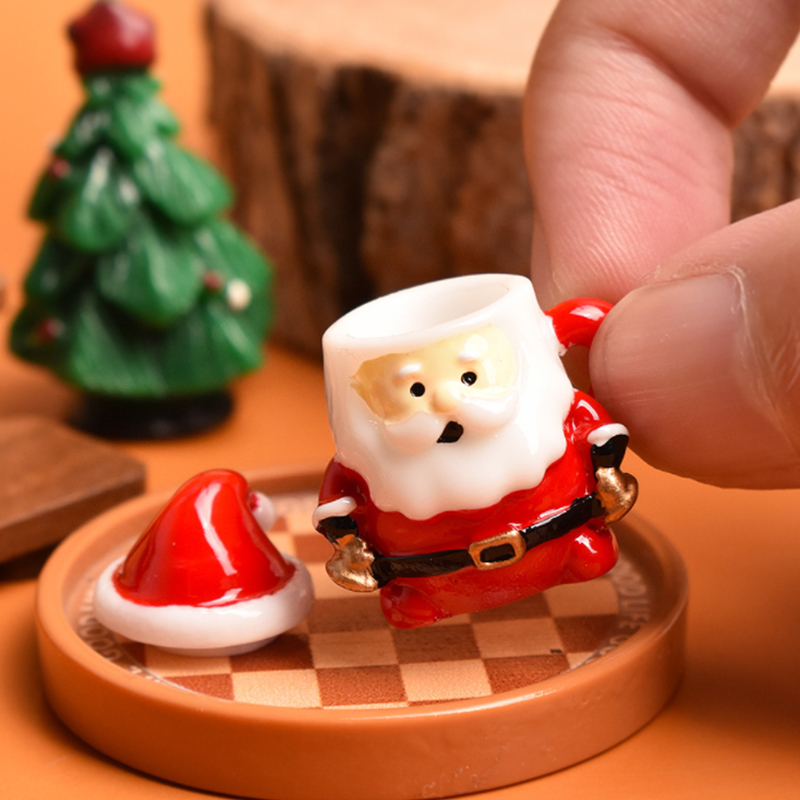 เครื่องประดับถ้วยชาซานต้าจิ๋ว  - Resin Art Decor บทวิจารณ์และราคา