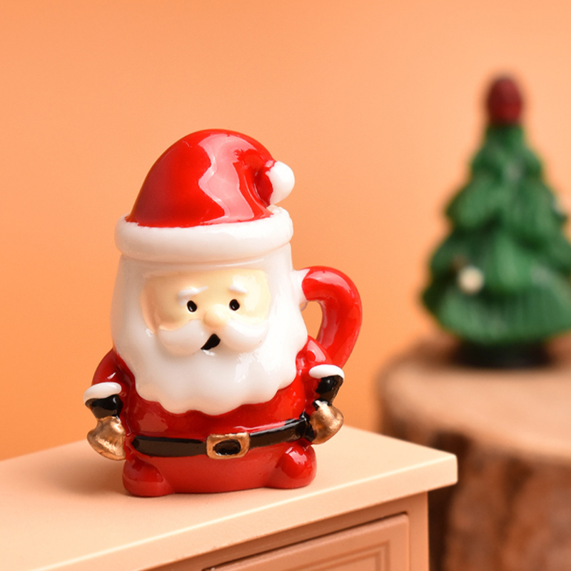 เครื่องประดับถ้วยชาซานต้าจิ๋ว  - Resin Art Decor บทวิจารณ์และราคา