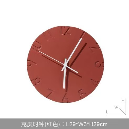 นาฬิกาแขวนผนังสไตล์นอร์ดิก - เ - Resin Art Wall Clock บทวิจารณ์และราคา