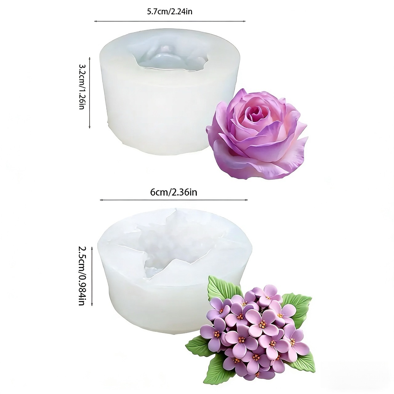 แม่พิมพ์ซิลิโคนรูปดอกไม้ 3 มิต - Resin Art For Rose บทวิจารณ์และราคา