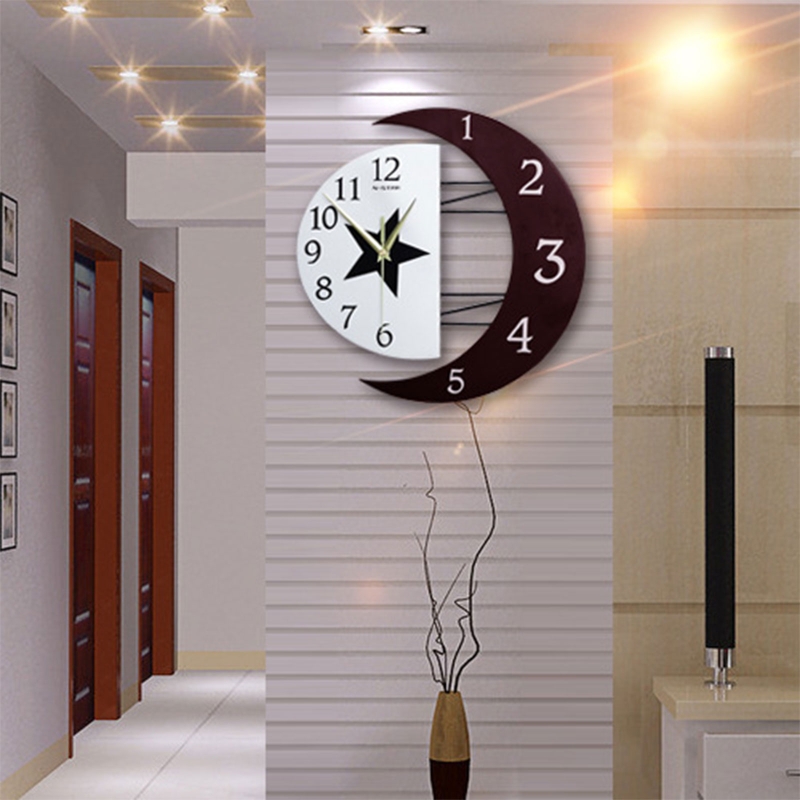 Modern Mute Wall Clock ย้ายเงี - Resin Art Wall Clock บทวิจารณ์และราคา