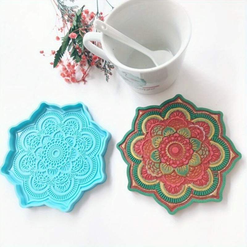 Mandala Coaster แม่พิมพ์ซิลิโค - Resin Art Tray บทวิจารณ์และราคา