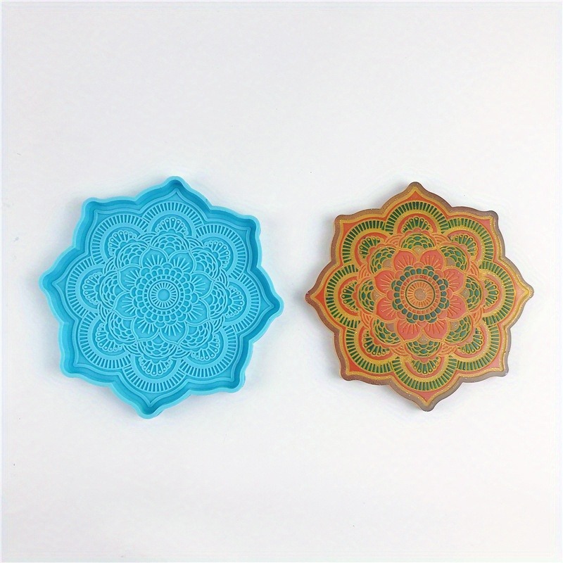 Mandala Coaster แม่พิมพ์ซิลิโค - Resin Art Tray บทวิจารณ์และราคา