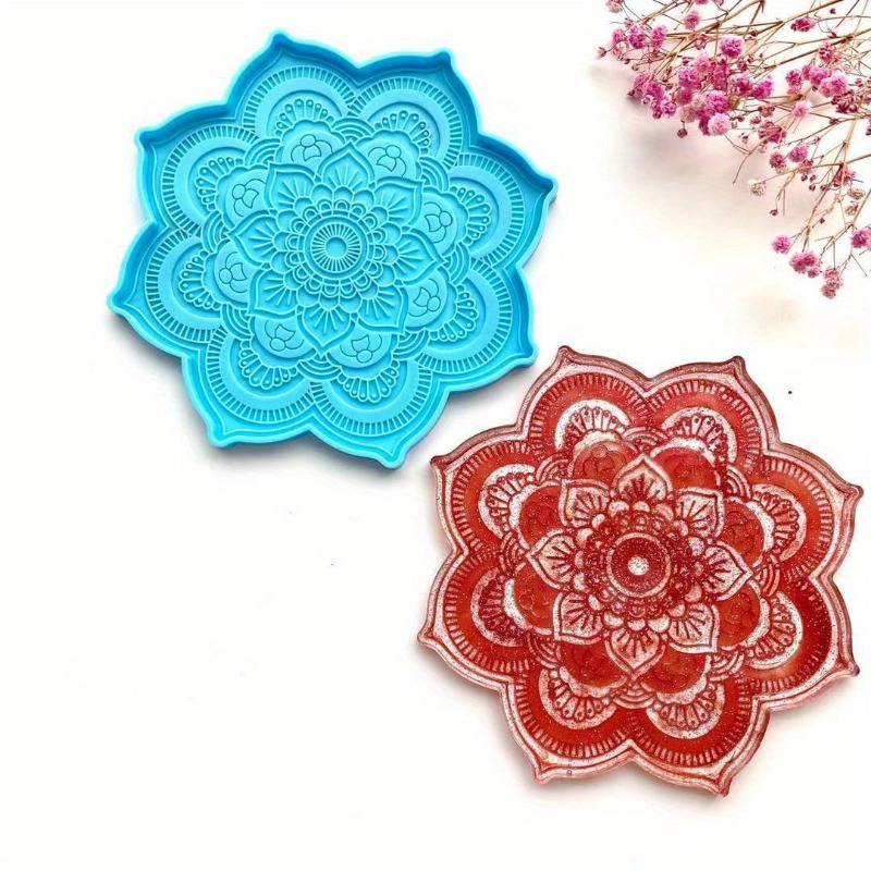 Mandala Coaster แม่พิมพ์ซิลิโค - Resin Art Tray บทวิจารณ์และราคา