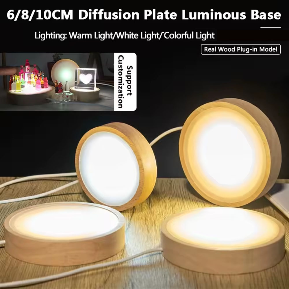 ฐานไฟ LED สำหรับตกแต่ง 3 มิติ  - Resin Art Stand บทวิจารณ์และราคา