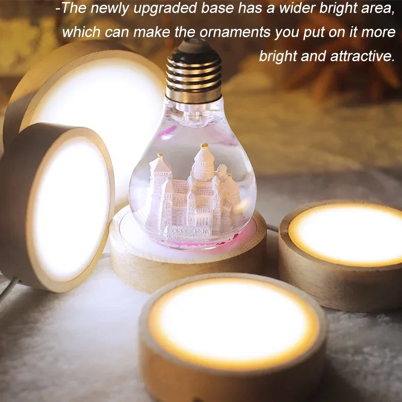 ฐานไฟ LED สำหรับตกแต่ง 3 มิติ  - Resin Art Stand บทวิจารณ์และราคา