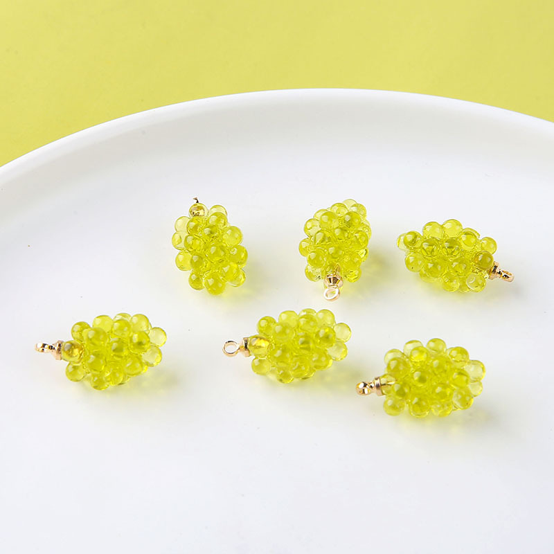 จี้เรซินรูปองุ่นน่ารัก 6 ชิ้น  - Resin Art Box บทวิจารณ์และราคา