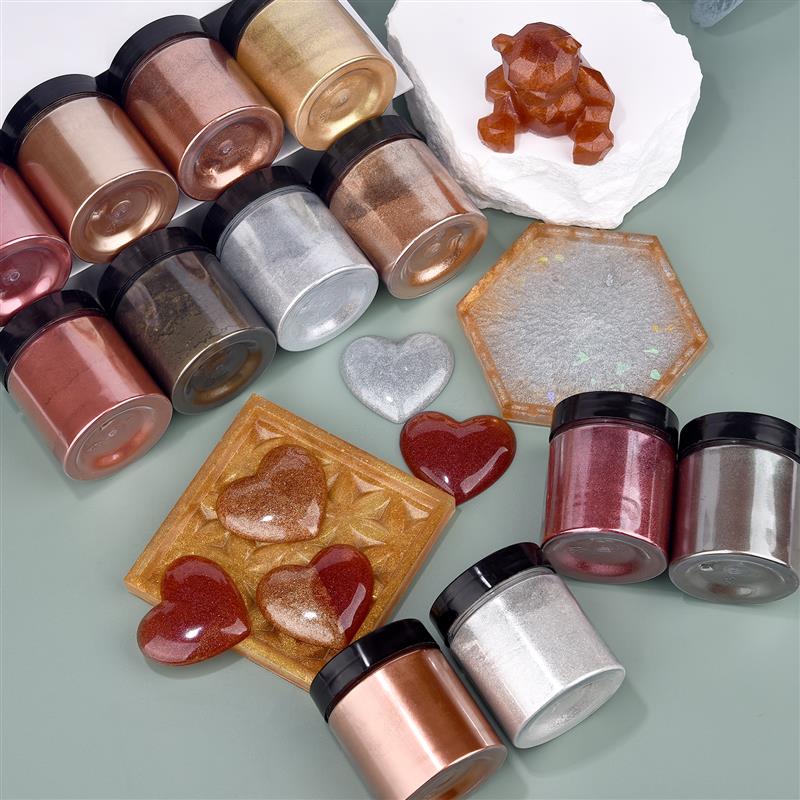 เม็ดสีเงินประกายเมทัลลิก50กรัม - Resin Art Liquid บทวิจารณ์และราคา
