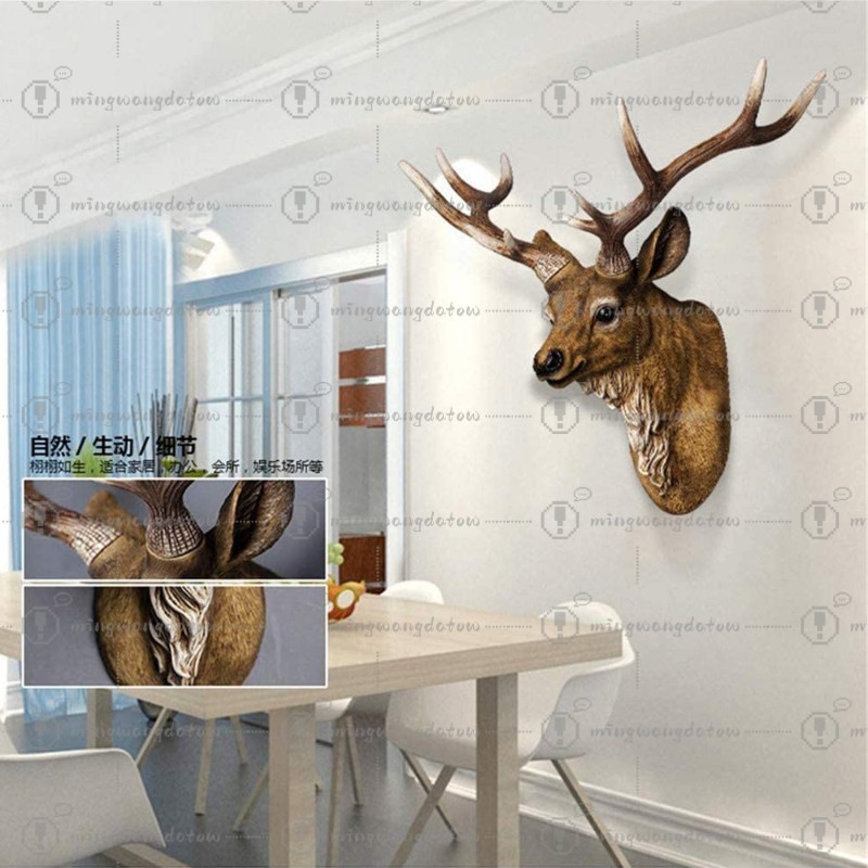 หัวกวางปลอมขนาด 17 นิ้ว ของตกแ - Resin Art Handmade บทวิจารณ์และราคา