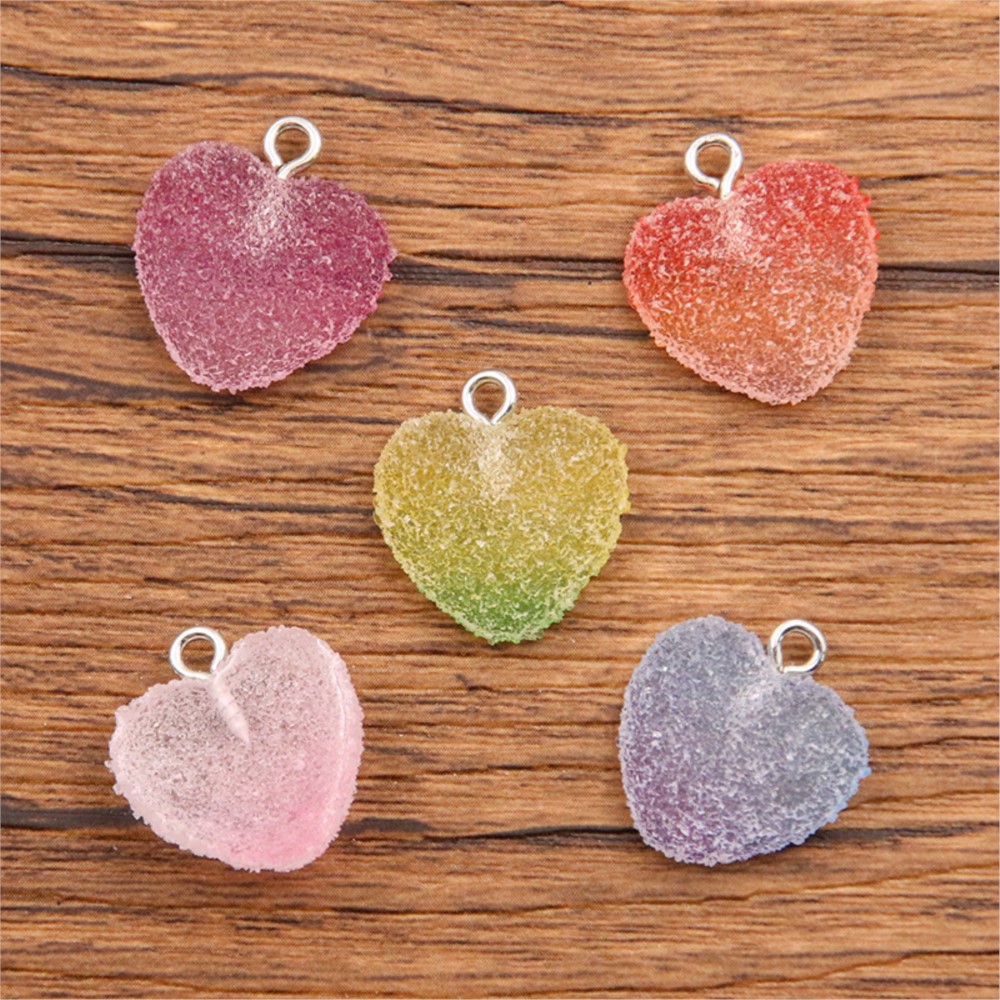 20 ชิ้นGradientสีCandyเรซิ่นหม - Resin Art Earrings บทวิจารณ์และราคา