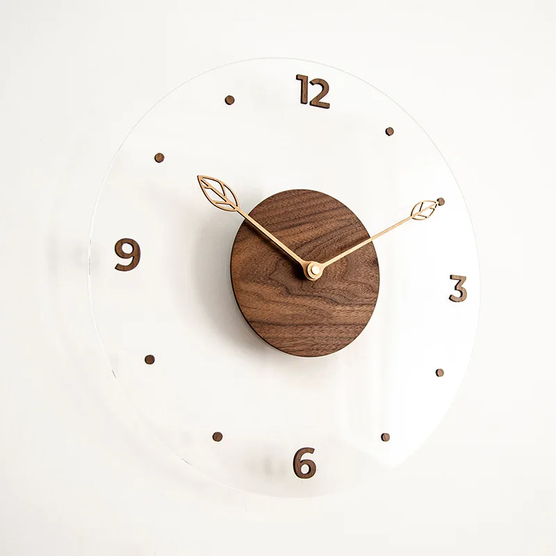นาฬิกาแขวนผนังไม้เนื้อแข็งขนาด - Resin Art Wall Clock บทวิจารณ์และราคา