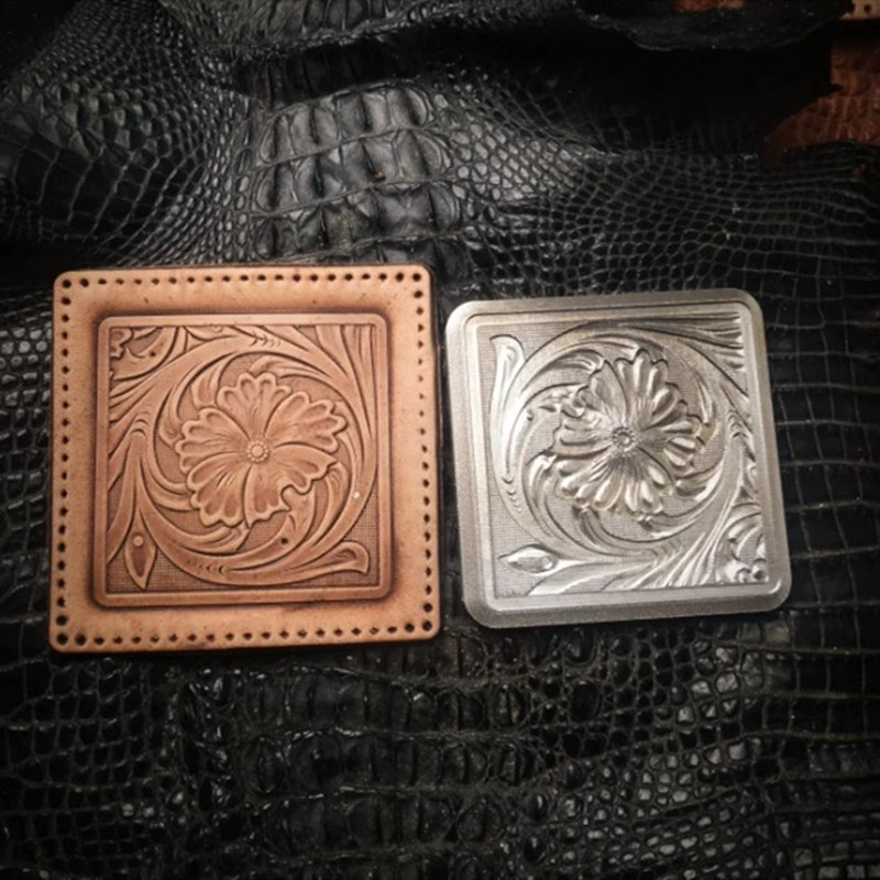 ตราประทับลายนูนหนังอะลูมิเนียม - Coaster Mold Square บทวิจารณ์และราคา